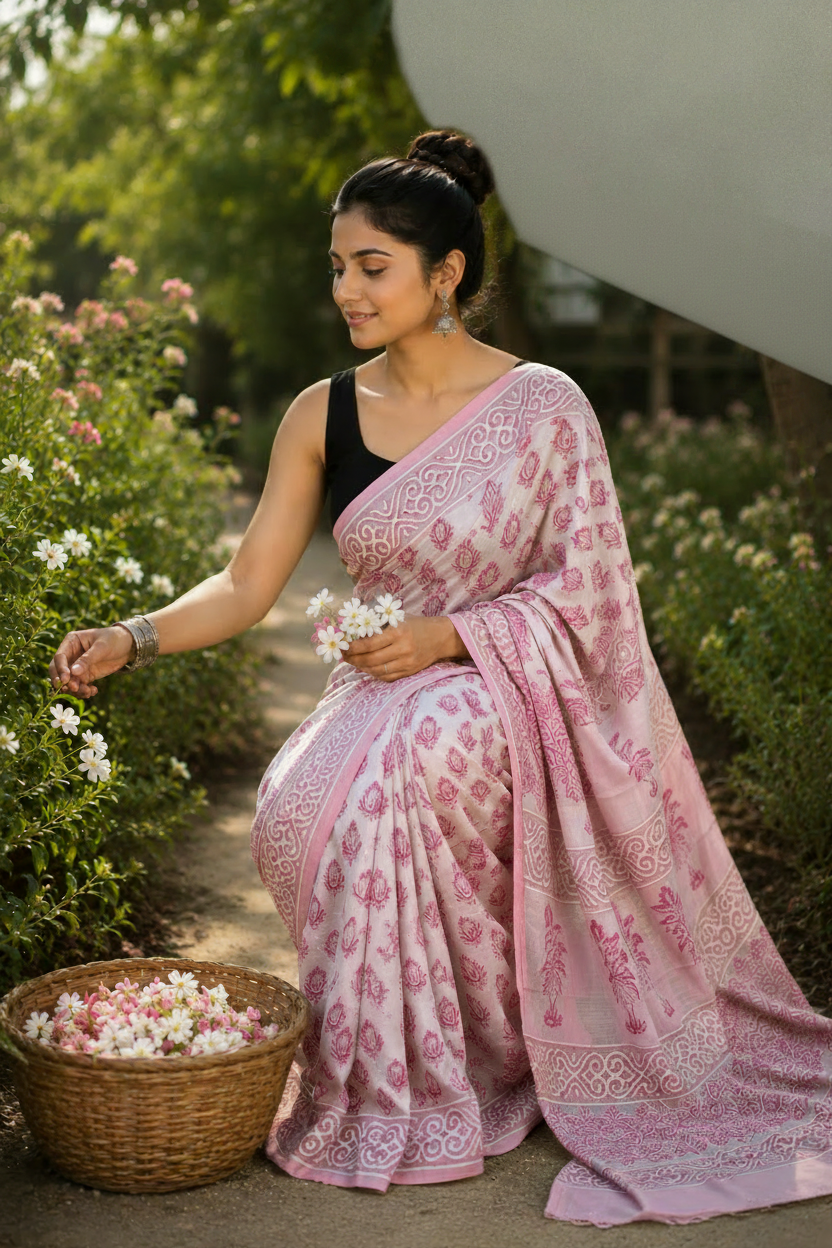White Color Saree
